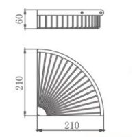 Полка корзина Frap F352-6 угловая Черная матовая — фото 3, Полки для ванной и душа