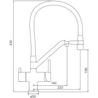 Смеситель для кухни Gappo G4398-81 Белый Черный — фото 17, Смесители для кухни