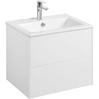 Тумба под раковину Aquaton Сохо 60 1A258001AJ010 подвесная Белая глянцевая — фото 1, Тумбы под раковину