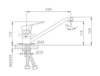 Товар: Смеситель для кухни Frap H13 F4213 Хром - фото 3 Смеситель для кухни Frap H13 F4213 Хром — фото 3, Смесители