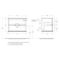 Товар: Тумба под раковину Cezares Tiffany 75 55330 подвесная Verde opaco - фото 5 Тумба под раковину Cezares Tiffany 75 55330 подвесная Verde opaco — фото 5, Тумбы под раковину