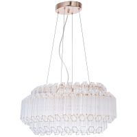 Люстра Artelamp Jastin A2848SP-5GO Прозрачная Золото — фото 1, Люстры