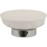 Мыльница Migliore Olivia 17478 Белая Хром — фото 1, Мыльницы