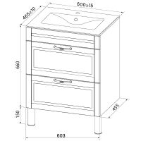 Товар: Тумба с раковиной Iddis Oxford 60 OXF60N0i95K Синяя - фото 5 Тумба с раковиной Iddis Oxford 60 OXF60N0i95K Синяя — фото 5, Тумбы с раковиной