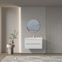 Товар: Тумба с раковиной Parly Spa River 100 River100 10113 подвесная Лилейно-белая - фото 3 Тумба с раковиной Parly Spa River 100 River100 10113 подвесная Лилейно-белая — фото 3, Тумбы с раковиной