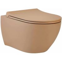 Унитаз биде beWash Bogen 88303673 подвесной Бежевый матовый с сиденьем Микролифт — фото 1, Унитазы