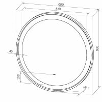 Товар: Зеркало Континент Planet D 600 ЗЛП2624 с подсветкой с бесконтактным выключателем - фото 10 Зеркало Континент Planet D 600 ЗЛП2624 с подсветкой с бесконтактным выключателем — фото 10, Зеркала в ванную комнату