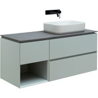 Тумба под раковину Allen Brau Infinity 120 R 1.21007.PWM подвесная Папирус матовый — фото 1, Тумбы под раковину