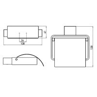 Держатель туалетной бумаги Emco Loft 0500 016 00 с крышкой Нержавеющая сталь — фото 3, Держатели туалетной бумаги