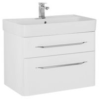 Тумба под раковину Aquanet Виченца 80 Белая 196963 — фото 2, Мебель для ванной