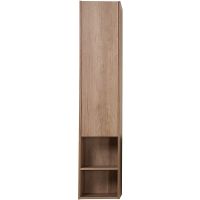 Шкаф пенал BelBagno Kraft 33 L KRAFT-1600-1A-SC-RNN-L подвесной Rovere Nebrasca Nature — фото 1, Мебель для ванной