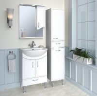 Тумба под раковину Runo Севилья 60 00000000791 Белая — фото 3, Тумбы под раковину