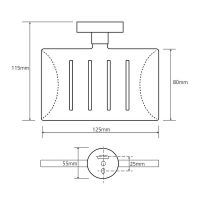 Мыльница Bemeta Omega 104208082 Хром — фото 2, Мыльницы