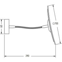 Косметическое зеркало Migliore Kvant 29802 с увеличением Золото — фото 3, Аксессуары для ванной