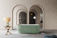 Товар: Ванна из искусственного камня Abber Stein 170x75 AS9601MCG Зеленая матовая без гидромассажа - фото 3 Ванна из искусственного камня Abber Stein 170x75 AS9601MCG Зеленая матовая без гидромассажа — фото 3, Ванны из искусственного камня