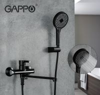 Товар: Смеситель для ванны Gappo G03-6 G2203-6 универсальный Черный матовый Хром - фото 9 Смеситель для ванны Gappo G03-6 G2203-6 универсальный Черный матовый Хром — фото 9, Смесители