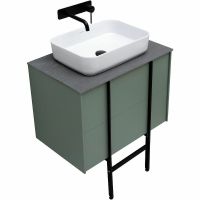 Тумба под раковину Allen Brau Reality 70 1.32004.CGM подвесная Олива матовая — фото 32, Тумбы под раковину