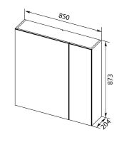 Товар: Зеркальный шкаф Aquanet Нью-Йорк 85 L 203954 Орех - фото 10 Зеркальный шкаф Aquanet Нью-Йорк 85 L 203954 Орех — фото 10, Мебель для ванной