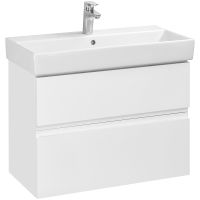 Тумба под раковину Roca Oleta 80 A857640806 подвесная Белый глянец — фото 1, Мебель для ванной