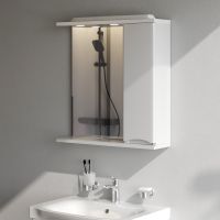 Товар: Зеркало со шкафом AM.PM Like 65 R M80MPR0651WG с подсветкой Белый - фото 3 Зеркало со шкафом AM.PM Like 65 R M80MPR0651WG с подсветкой Белый — фото 3, Зеркальные шкафы в ванную