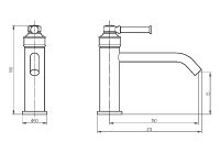 Смеситель для раковины Migliore Ermitage Mini 30853 Черный матовый — фото 3, Смесители