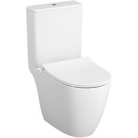 Унитаз компакт Vitra Sento Rim-ex open back 9830B003-7204 с бачком и сиденьем Микролифт — фото 1, Напольные унитазы