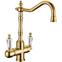 Смеситель для кухни Boheme Tradizionale Oro 112-SW Золото — фото 1, Смесители