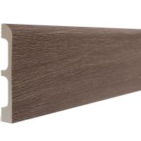 Плинтус Decor-Dizayn 706-81SH 2400x13x80 мм — фото 1, Плинтуса напольные