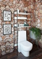 Товар: Стеллаж Sanflor 64 82613186 над сантехникой Черный муар Белый муар - фото 3 Стеллаж Sanflor 64 82613186 над сантехникой Черный муар Белый муар — фото 3, Стеллажи для ванной комнаты