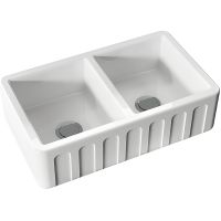 Кухонная мойка Kerasan Hannah Surrey 80 545001 Белая — фото 1, Кухонные мойки