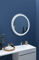 Зеркало Aquanet Дакар 80 241820 с подсветкой Белый глянец — фото 5, Мебель для ванной