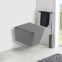 Унитаз Vincea Q-Line VT1-12MG подвесной Серый матовый с сиденьем Микролифт — фото 7, Подвесные унитазы