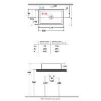 Раковина-чаша Globo Forty3 60 FO062.BI Белая — фото 3, Раковины