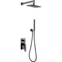 Душевая система Boheme Venturo 374-SGM Оружейная сталь глянцевая — фото 1, Душевое оборудование. Душевая программа