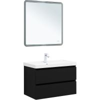 Товар: Тумба под раковину Aquanet Вега 2.0 80 337955 подвесная Черная матовая - фото 7 Тумба под раковину Aquanet Вега 2.0 80 337955 подвесная Черная матовая — фото 7, Тумбы под раковину