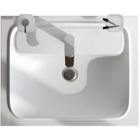 Раковина AM.PM Func 60 M8FWPC0600WM Белая матовая — фото 1, Раковины встраиваемые сверху