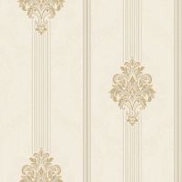 Обои Bernardo Bartalucci Gabriella 84139-1 Винил на флизелине (1,06*10,05) Белый, Полоса — фото 1, Обои для стен