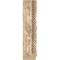 Зеркало Evoform Octagon 58х58 BY 7318 в багетной раме - Прованс с плетением 70 мм — фото 2, Мебель для ванной