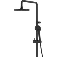 Душевая система Kludi Logo Dual Shower System 6808239-00 с термостатом Черная матовая — фото 2, Душевые стойки