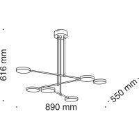 Подвесной светильник Maytoni Modern Fad MOD070PL-L38B3K Черный матовый — фото 5, Подвесные светильники