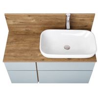 Товар: Тумба под раковину Aquaton Мишель 100 1A256901MIX30 подвесная Дуб рустикальный Фьорд - фото 2 Тумба под раковину Aquaton Мишель 100 1A256901MIX30 подвесная Дуб рустикальный Фьорд — фото 2, Мебель для ванной