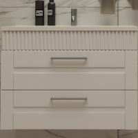 Тумба с раковиной SanVit Турин-2 75 kturin2075 подвесная Белая — фото 1, Тумбы с раковиной