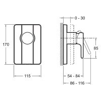 Товар: Смеситель для душа Jacob Delafon Singuiler E98708-CP Хром - фото 3 Смеситель для душа Jacob Delafon Singuiler E98708-CP Хром — фото 3, Смеситель для душа