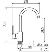 Смеситель для кухни Ростовская Мануфактура Сантехники SL130-017F Хром — фото 5, Смесители