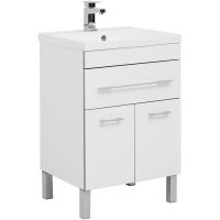 Тумба с раковиной Aquanet Верона 58 287667 Белая — фото 1, Тумбы с раковиной