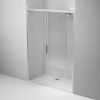 Душевая дверь AM.PM Gem 140 W90G-140-1-195MT профиль Хром матовый стекло прозрачное — фото 4, Раздвижные душевые двери