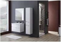 Зеркало Aquanet Модена 85 196966 с подсветкой Белое — фото 3, Зеркала в ванную комнату