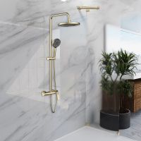 Товар: Душевая система Vincea Arco VSFS-4AR1BG Брашированное золото - фото 2 Душевая система Vincea Arco VSFS-4AR1BG Брашированное золото — фото 2, Душевое оборудование. Душевая программа