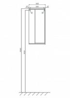 Товар: Подвесной шкаф Aquaton Бостон 40 1A239903BN010 Дуб эврика Белый глянец - фото 3 Подвесной шкаф Aquaton Бостон 40 1A239903BN010 Дуб эврика Белый глянец — фото 3, Шкафы для ванной