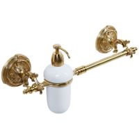 Полотенцедержатель c дозатором для жидкого мыла Art&Max Barocco AM-2057D-Do-Ant Античное золото — фото 1, Дозаторы